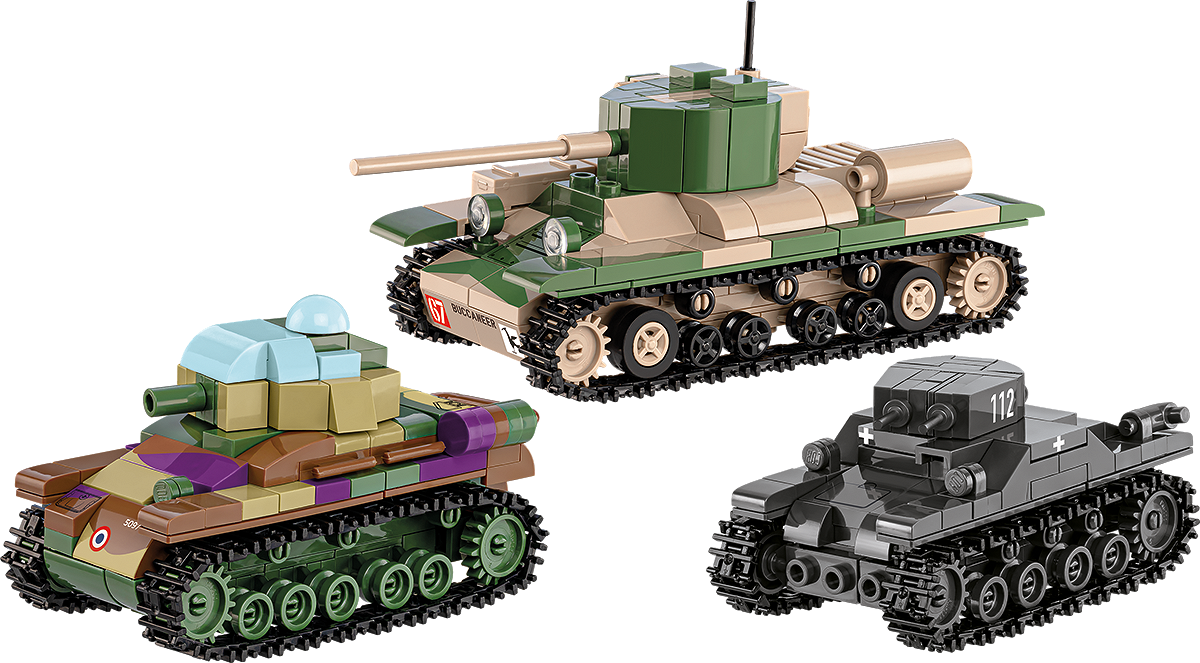COBI-2740 Renault R35 - Valentine IX - Panzer I