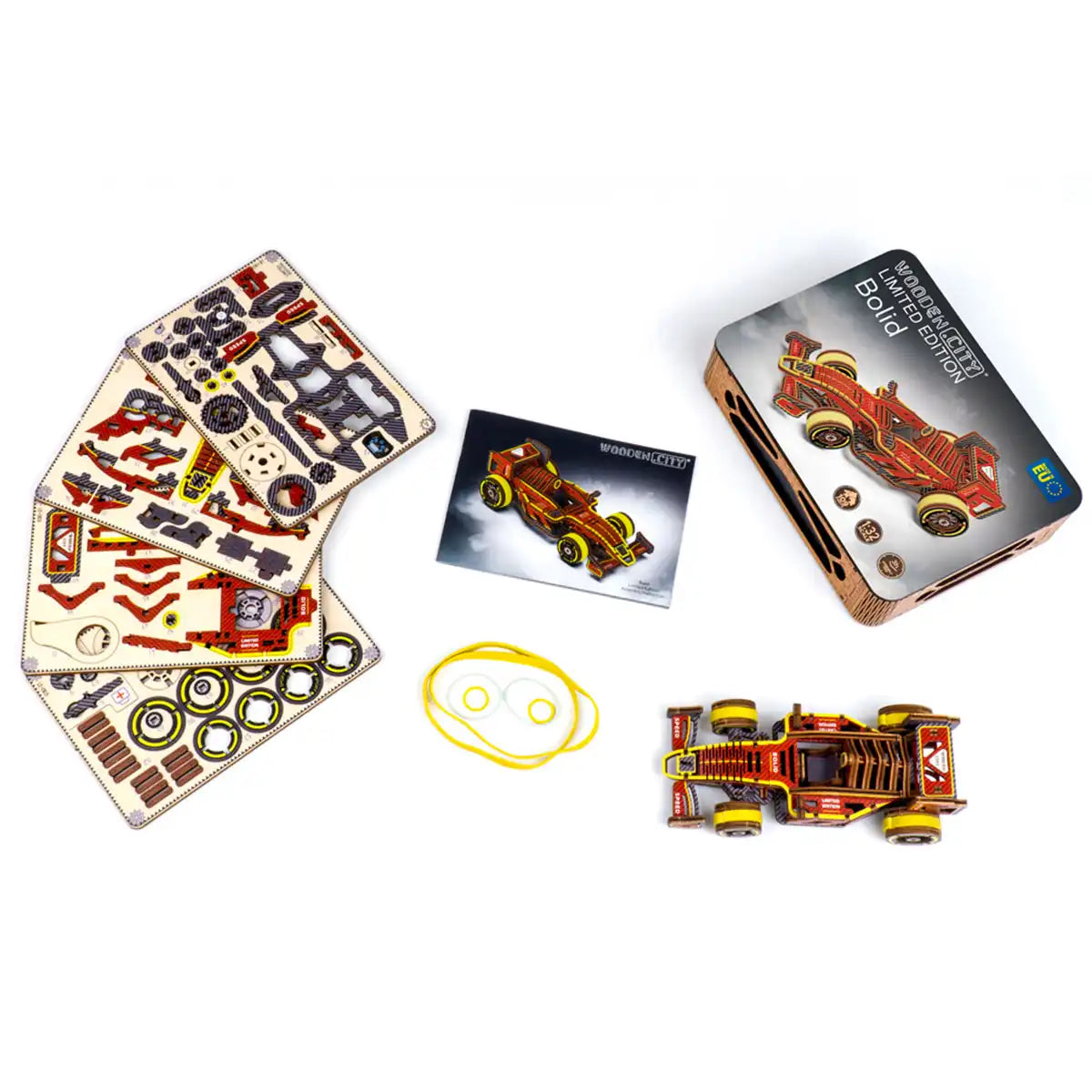 Wooden City Bolid Limited Edition 3D Wooden Car Puzzle – LE003
