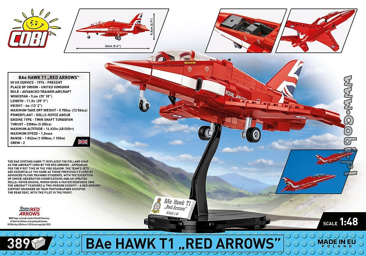 Cobi BAe Hawk T1 Red Arrows COBI-5844