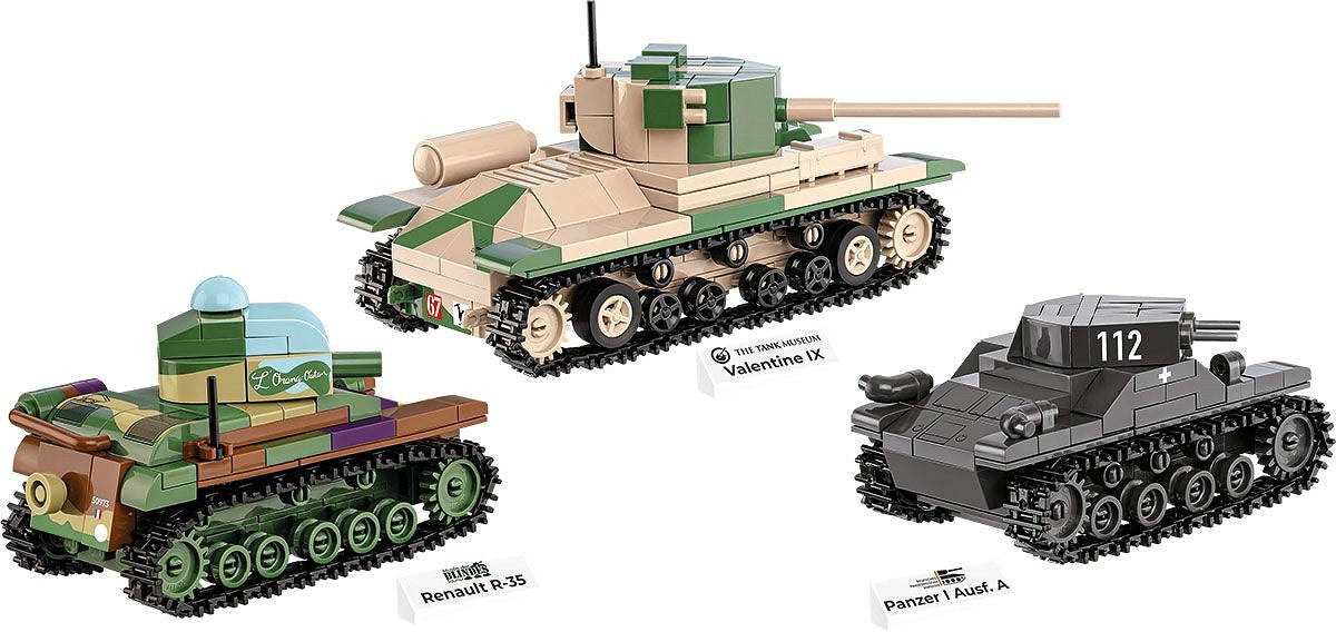 COBI-2740 Renault R35 - Valentine IX - Panzer I