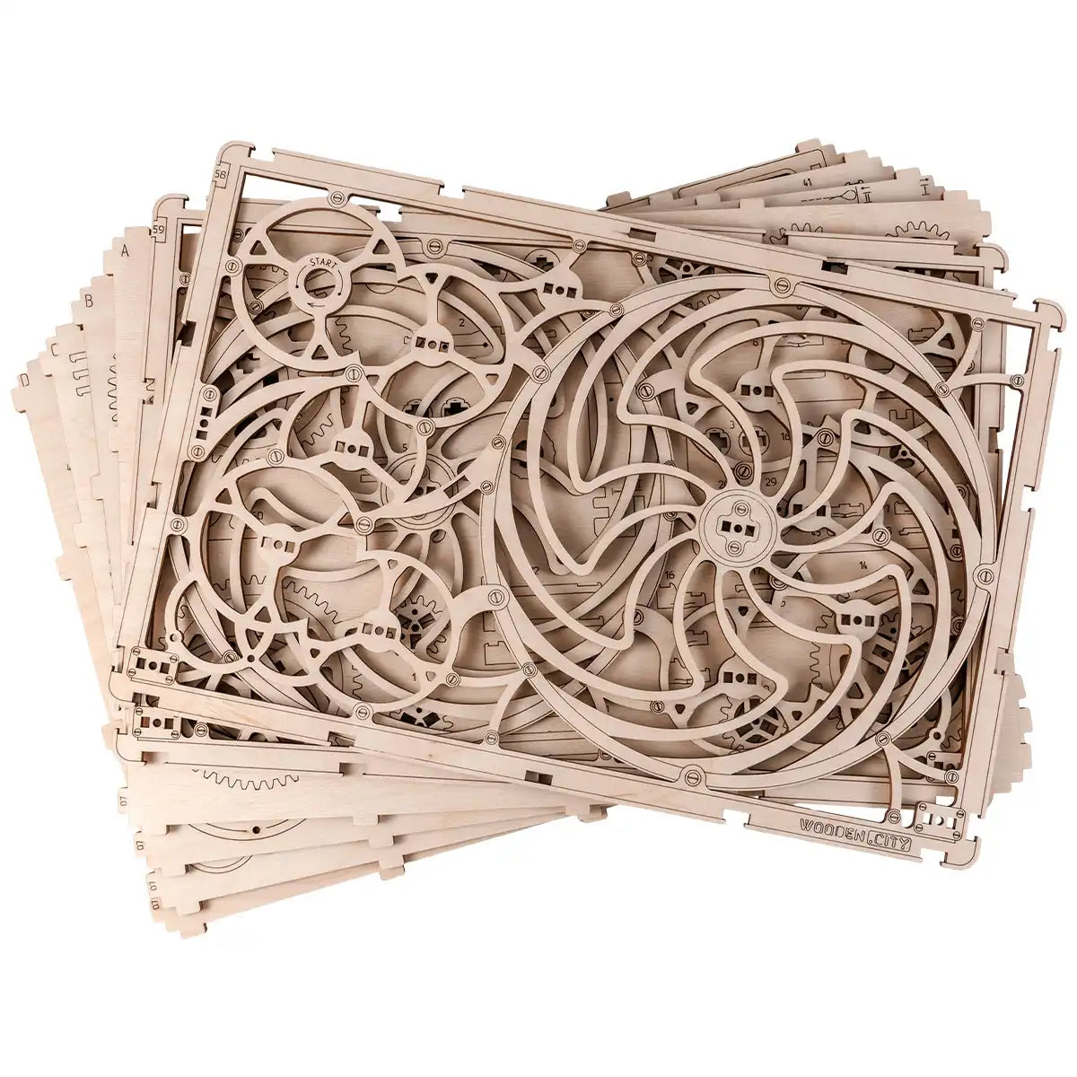 Wooden City Kinetic Picture 3D Wooden Puzzle – WR308