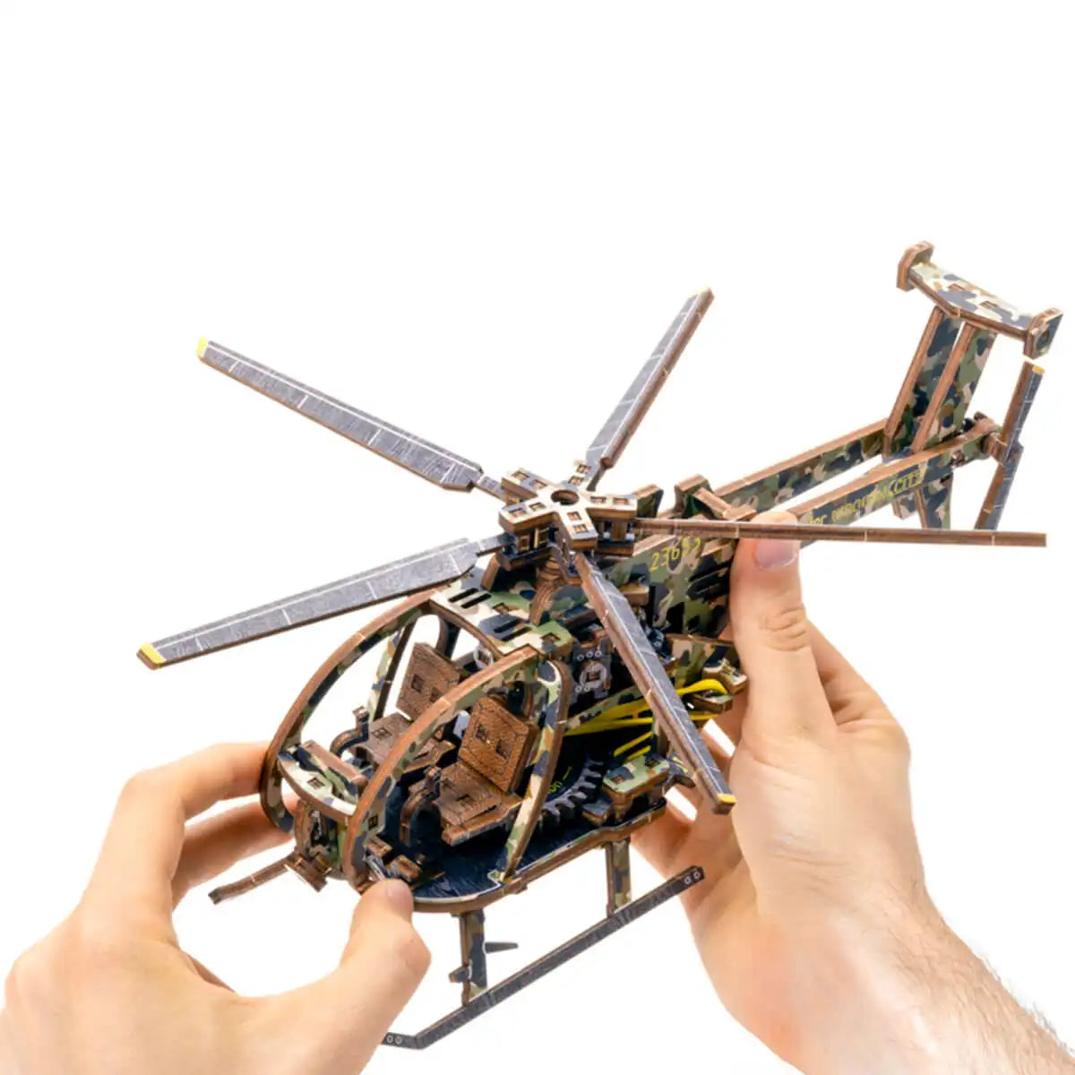 Wooden City Helicopter Limited Edition 3D Wooden Puzzle – LE011