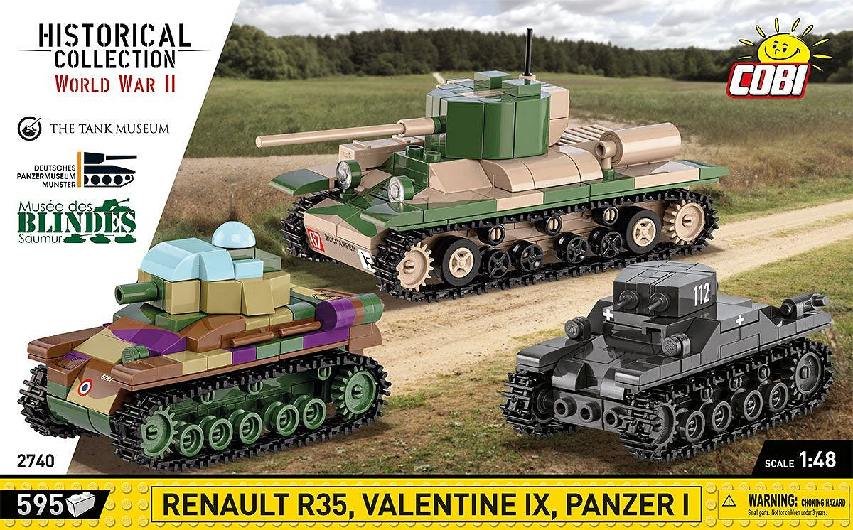 COBI-2740 Renault R35 - Valentine IX - Panzer I