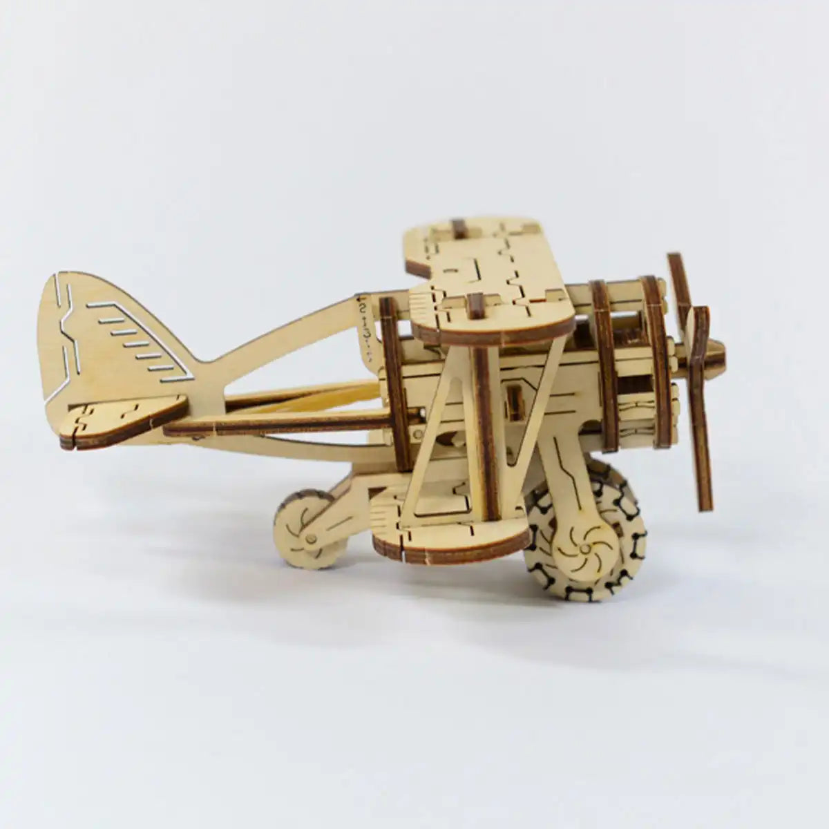 Wooden City Biplane 3D Wooden Plane Puzzle – WR304