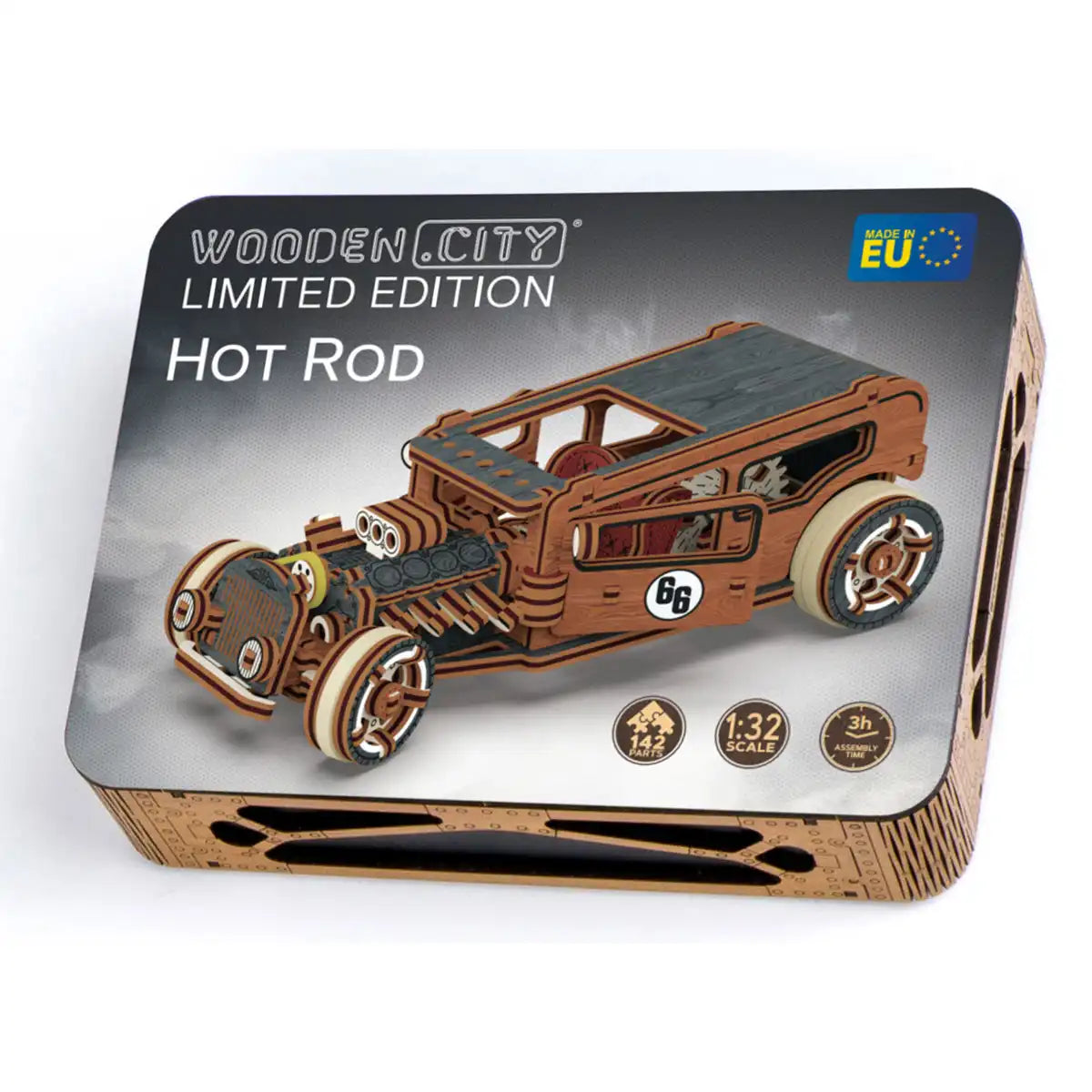Wooden City Hot Rod Limited Edition 3D Wooden Car Puzzle – LE001