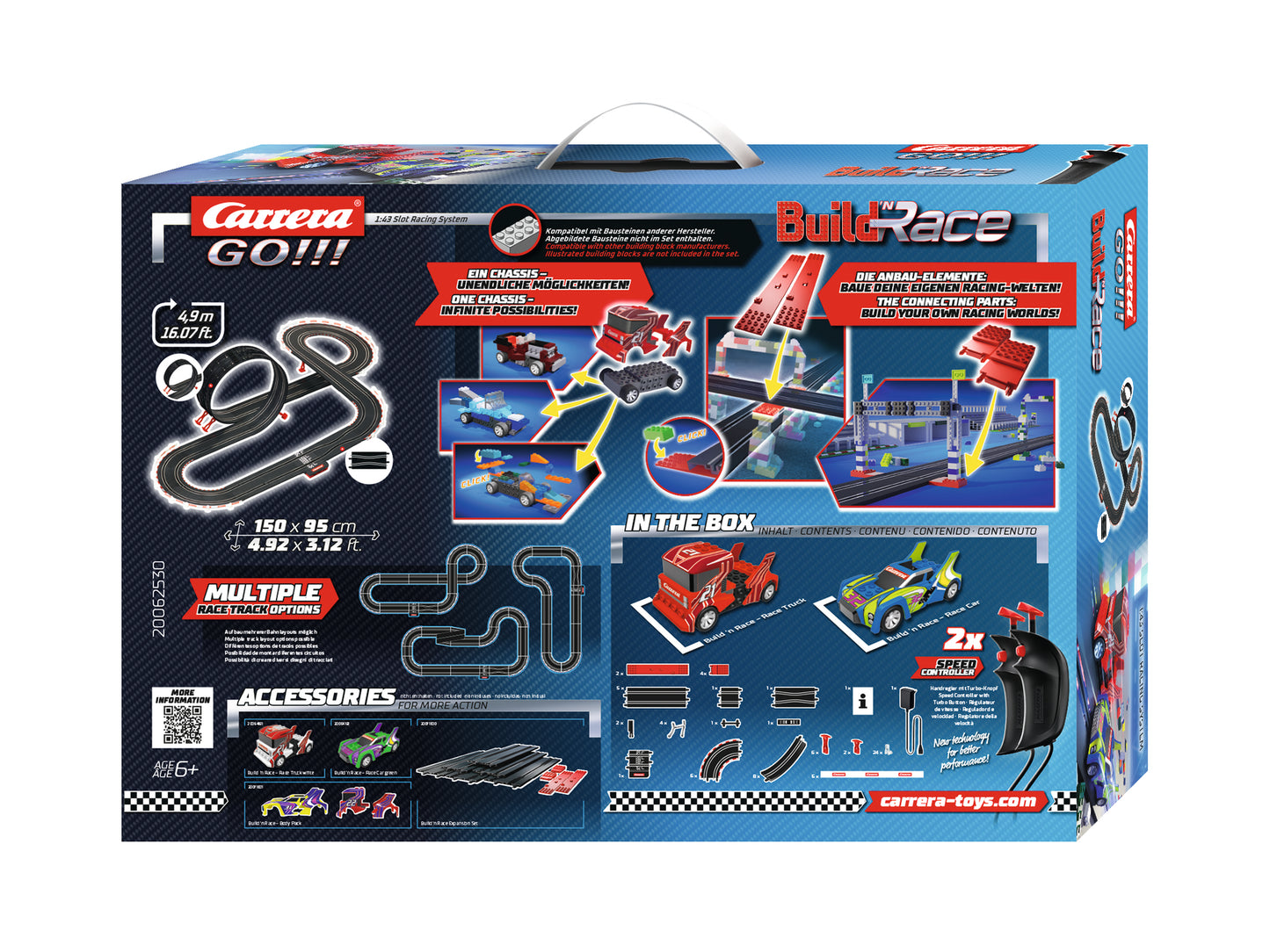 Carrera Go !!! Build 'n Race - Racing Set 4.9m