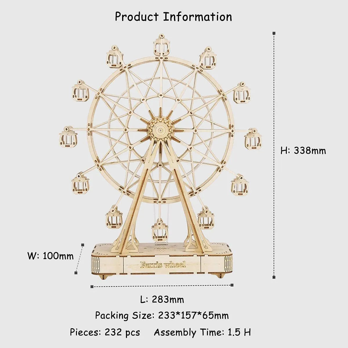 ROKR DIY Music Box-Ferris Wheel TGN01