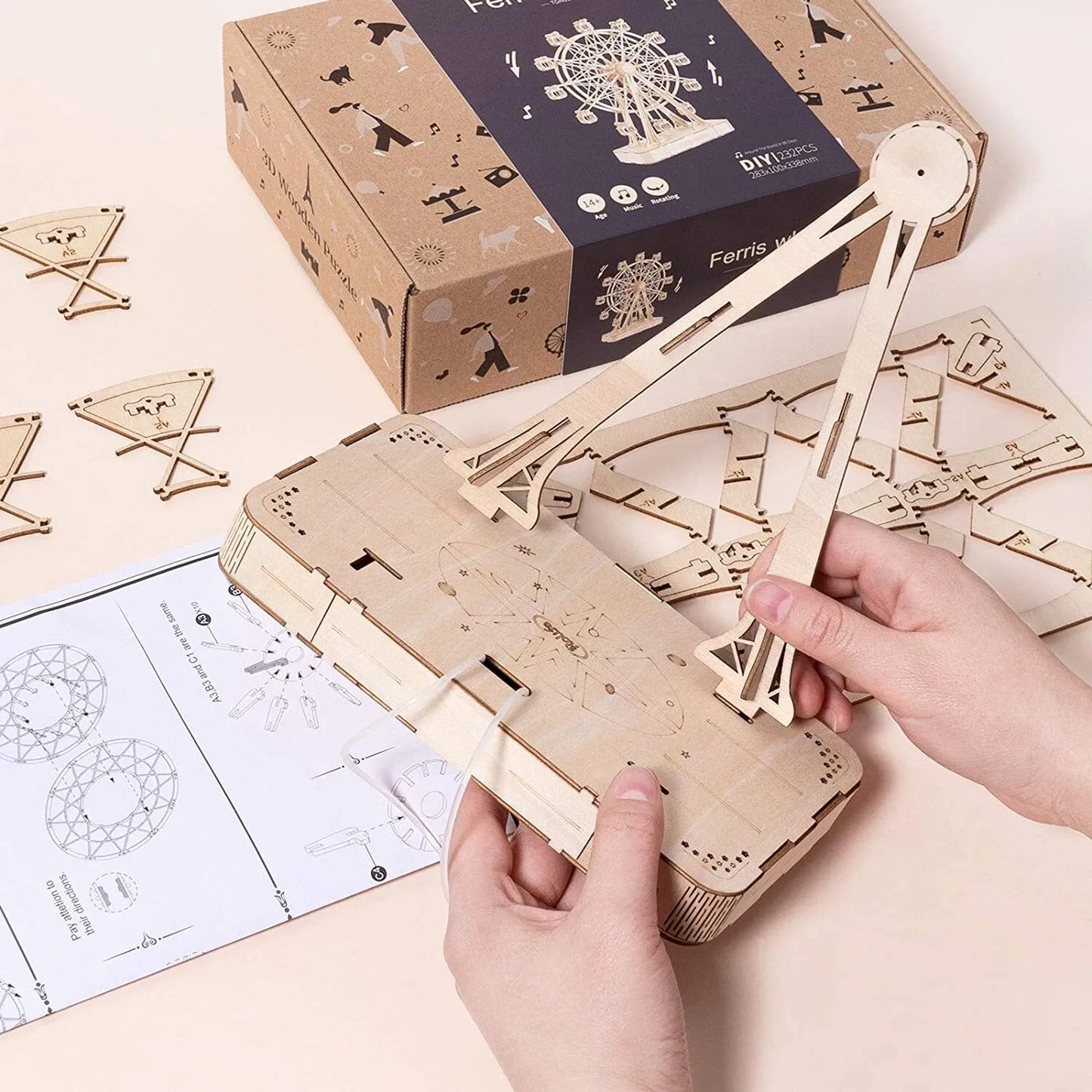 ROKR DIY Music Box-Ferris Wheel TGN01