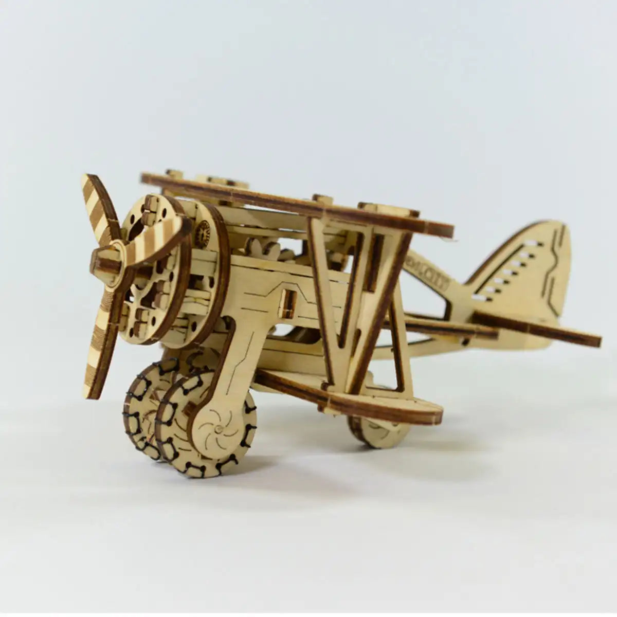 Wooden City Biplane 3D Wooden Plane Puzzle – WR304