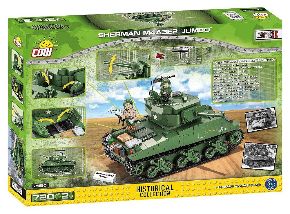COBI-2550 Sherman M4A3E2 Jumbo