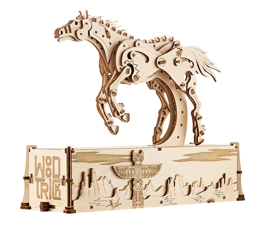 Wood Trick Mechanical Mustang  WDTK090