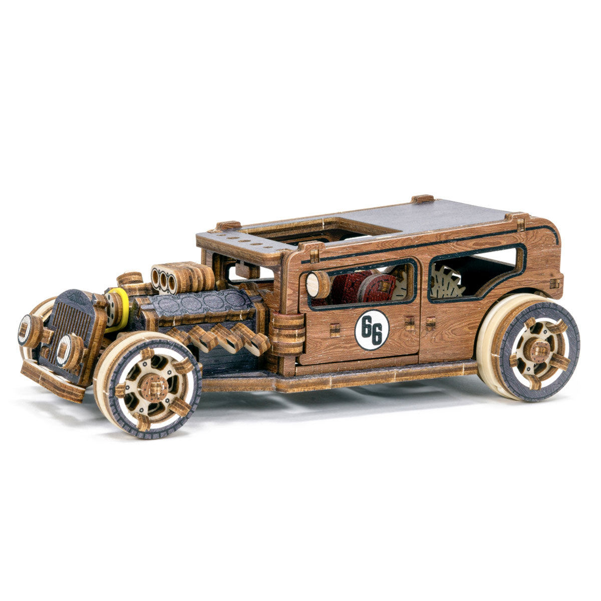 Wooden City Hot Rod Limited Edition 3D Wooden Car Puzzle – LE001