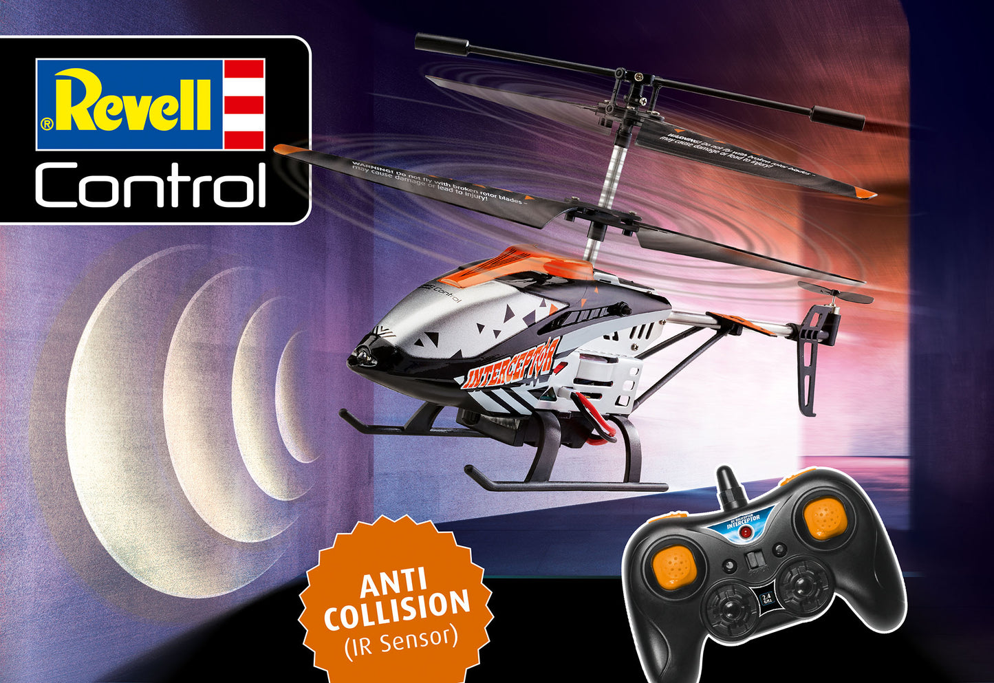 Revell RC Helicopter Interceptor. Anti Collision