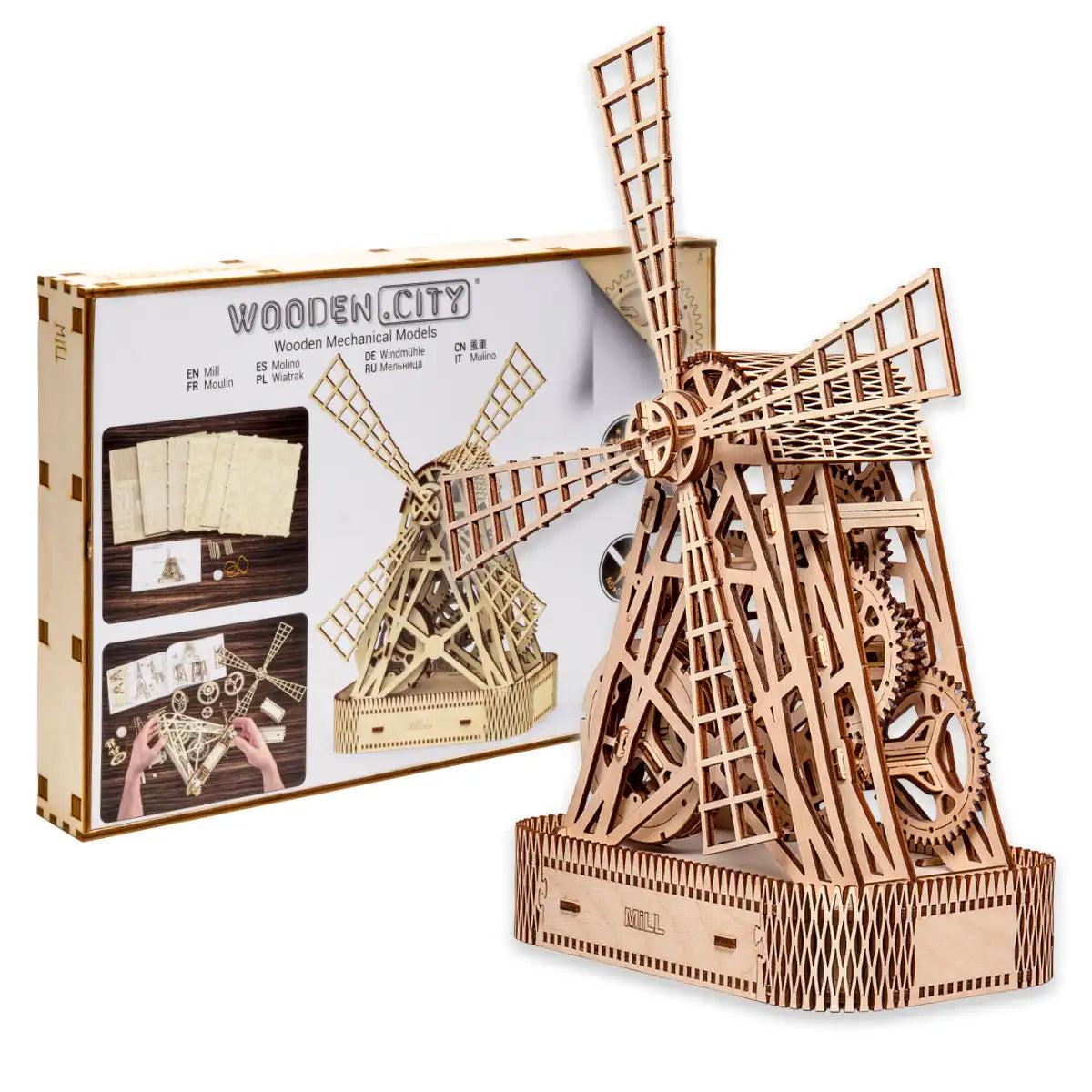 Wooden City Mill 3D Wooden Puzzle – WR307