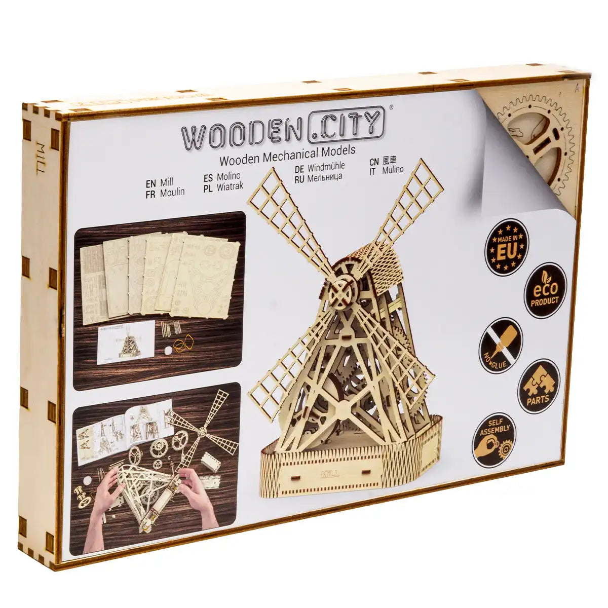 Wooden City Mill 3D Wooden Puzzle – WR307
