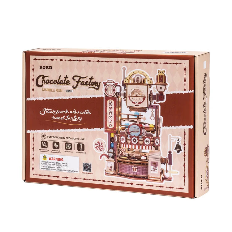 ROKR Chocolate Factory Marble Run 3D Wooden Puzzle LGA02