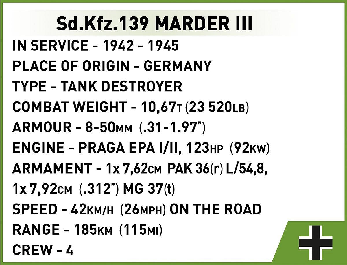 COBI-3131 Sd.Kfz.139 Marder III