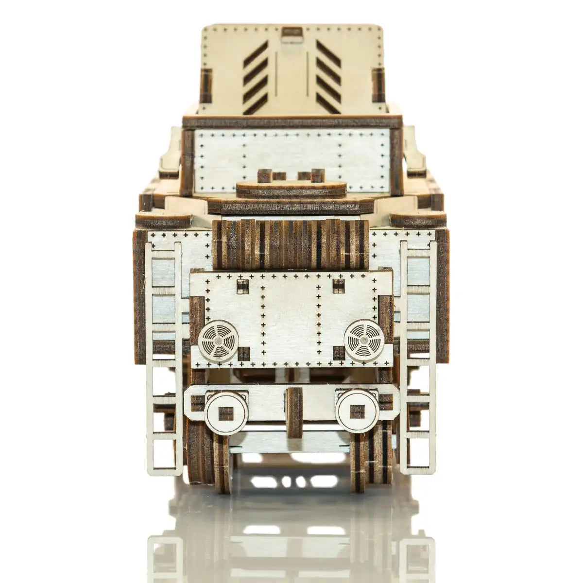 Wooden City Wooden Express + Tender with Rails 3D Wooden Train Puzzle – WR323