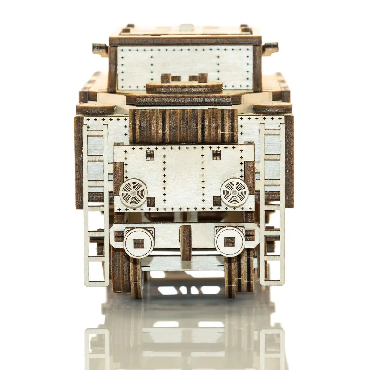 Wooden City Wooden Express + Tender with Rails 3D Wooden Train Puzzle – WR323