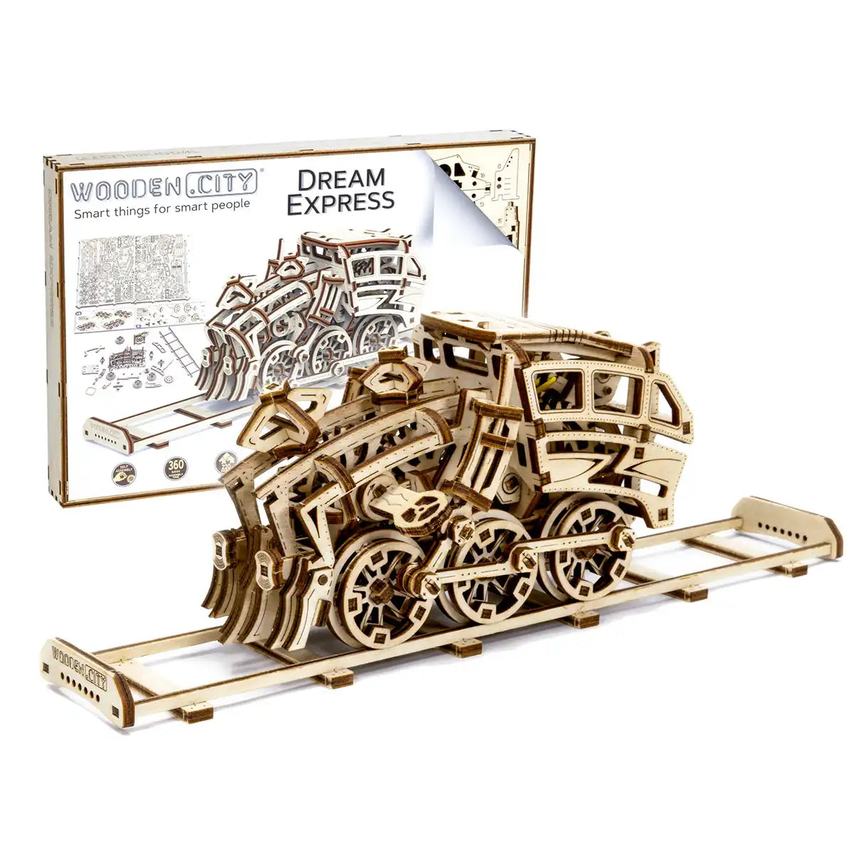 Wooden City Dream Express 3D Wooden Train Puzzle – WR338
