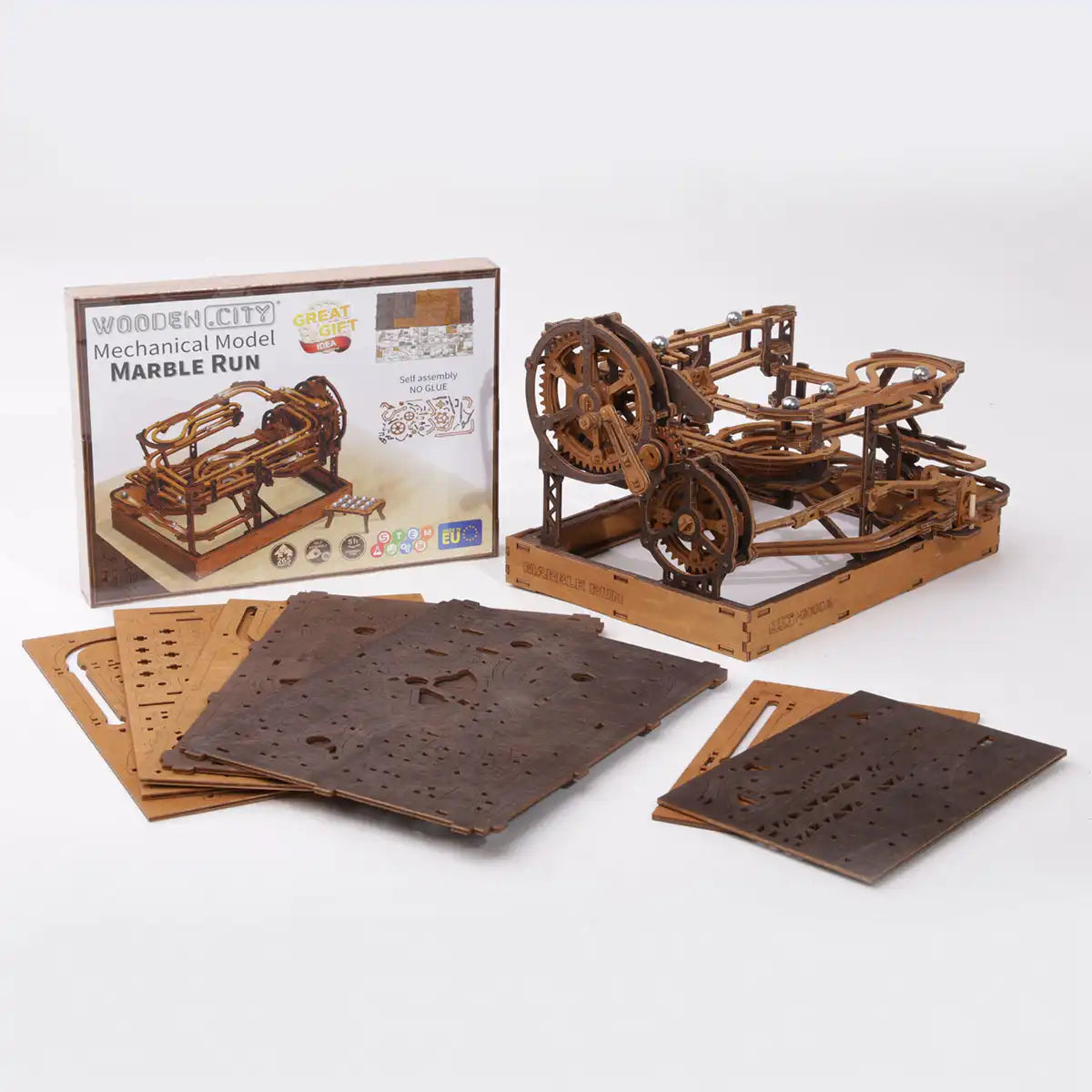 Wooden City Marble Run 3D Wooden Model Kit - WR353