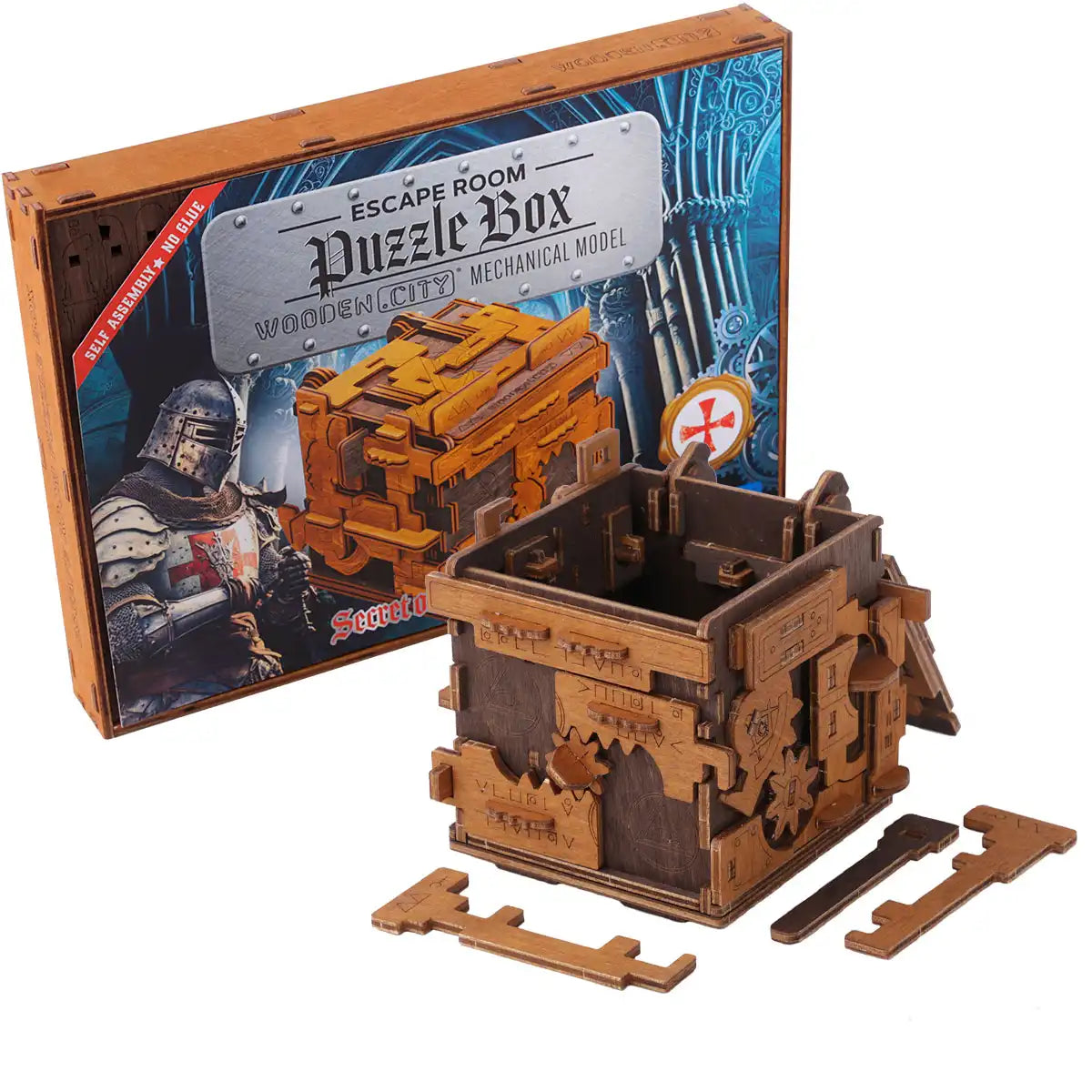 Wooden City Escape Room Puzzle Box 3D Wooden Box Puzzle – WR354