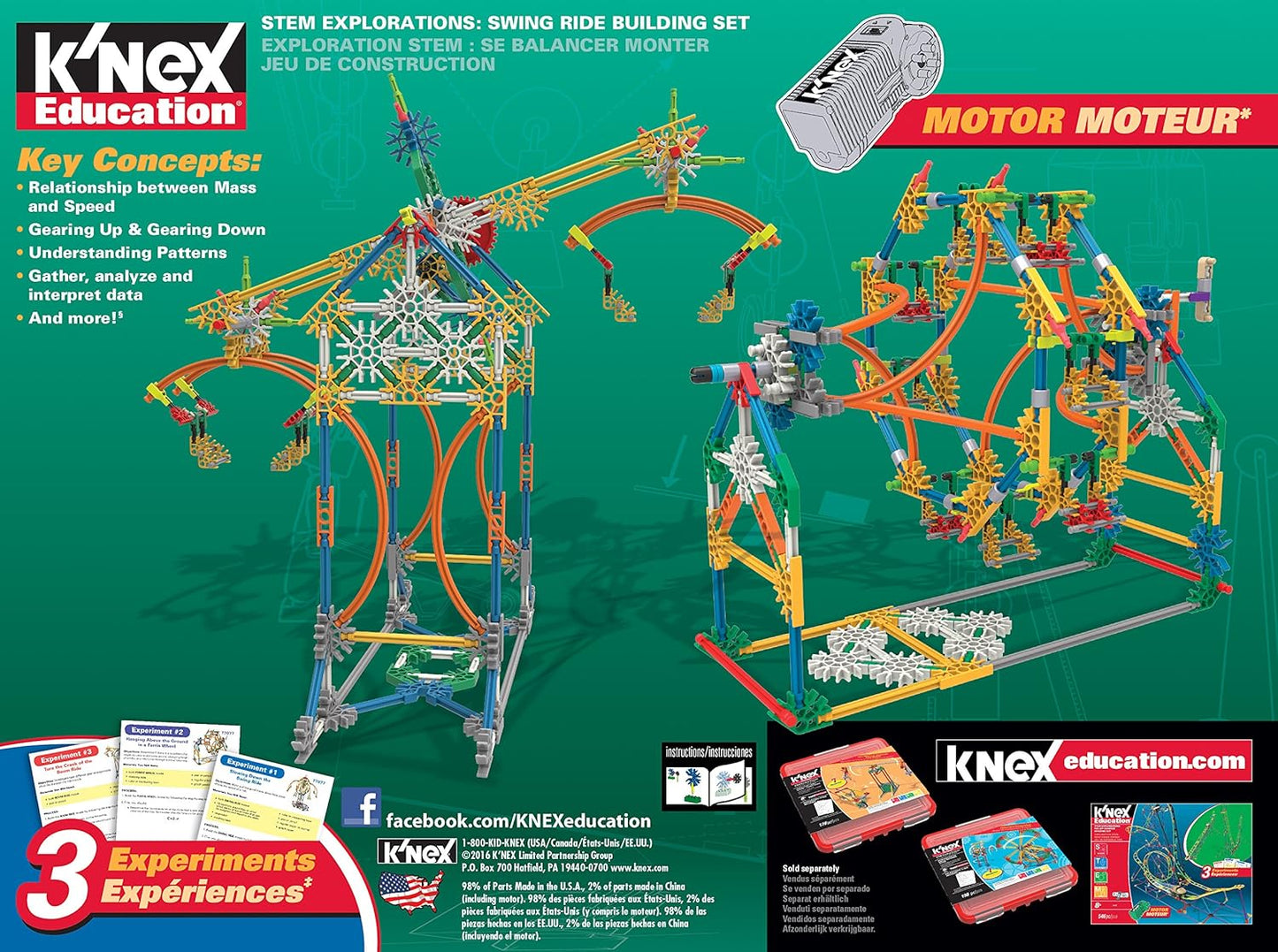 K’NEX STEM Explorations Swing Ride Building Set 77077