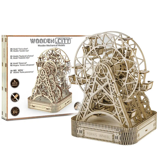 Wooden City Ferris Wheel 3D Wooden Decoration Puzzle – WR306