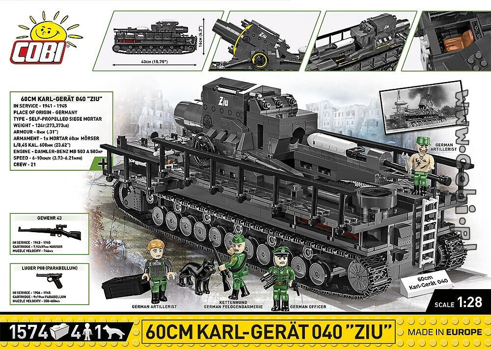 COBI-2560 60 cm Karl-Gerät 040 ZIU