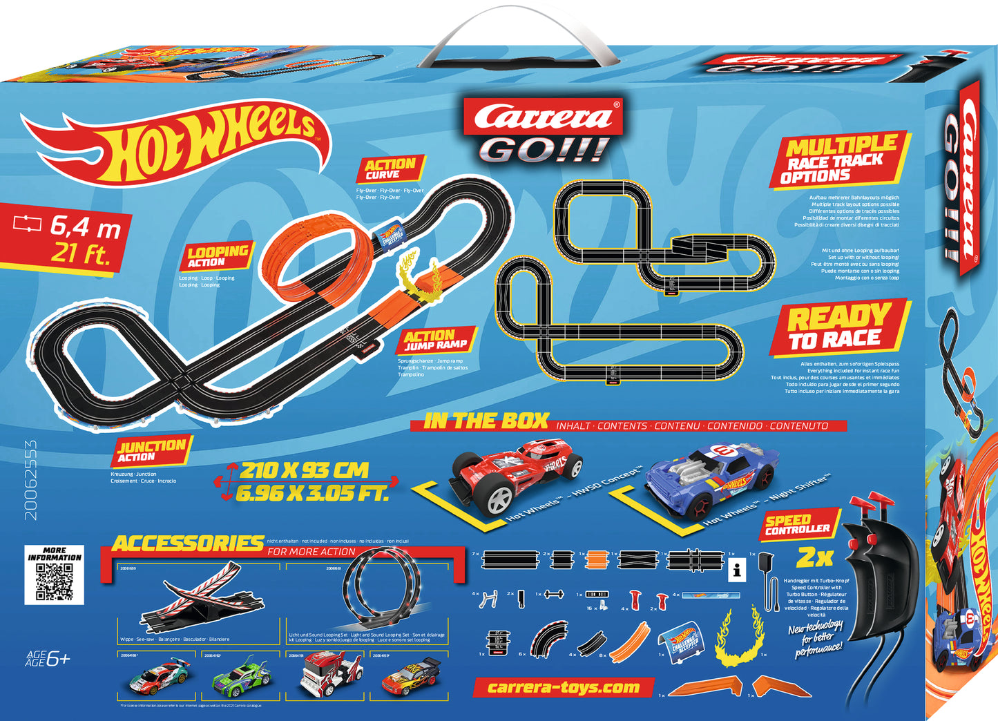 Carrera GO!!! Hot Wheels™ 6.4m