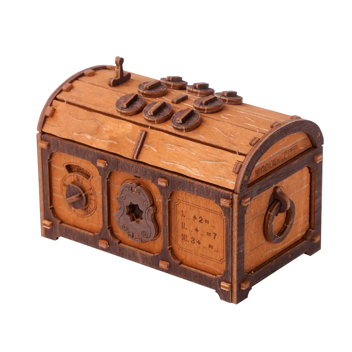 Wooden City Escape room Treasure Chest 3D Wooden Box Puzzle – WR355