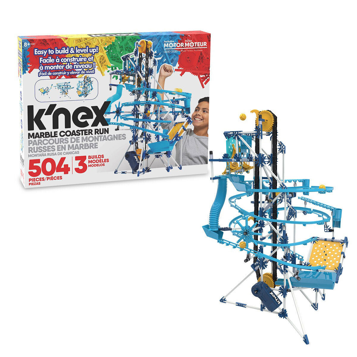 K’NEX Marble Run 3 Model Building Set Motorised 12467