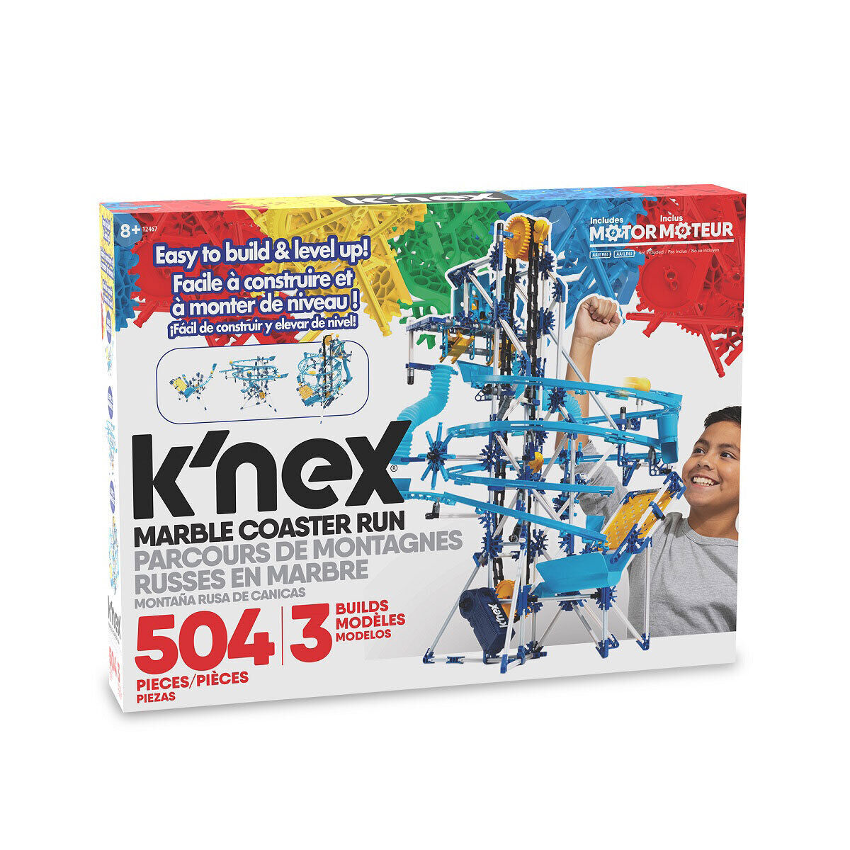K’NEX Marble Run 3 Model Building Set Motorised 12467
