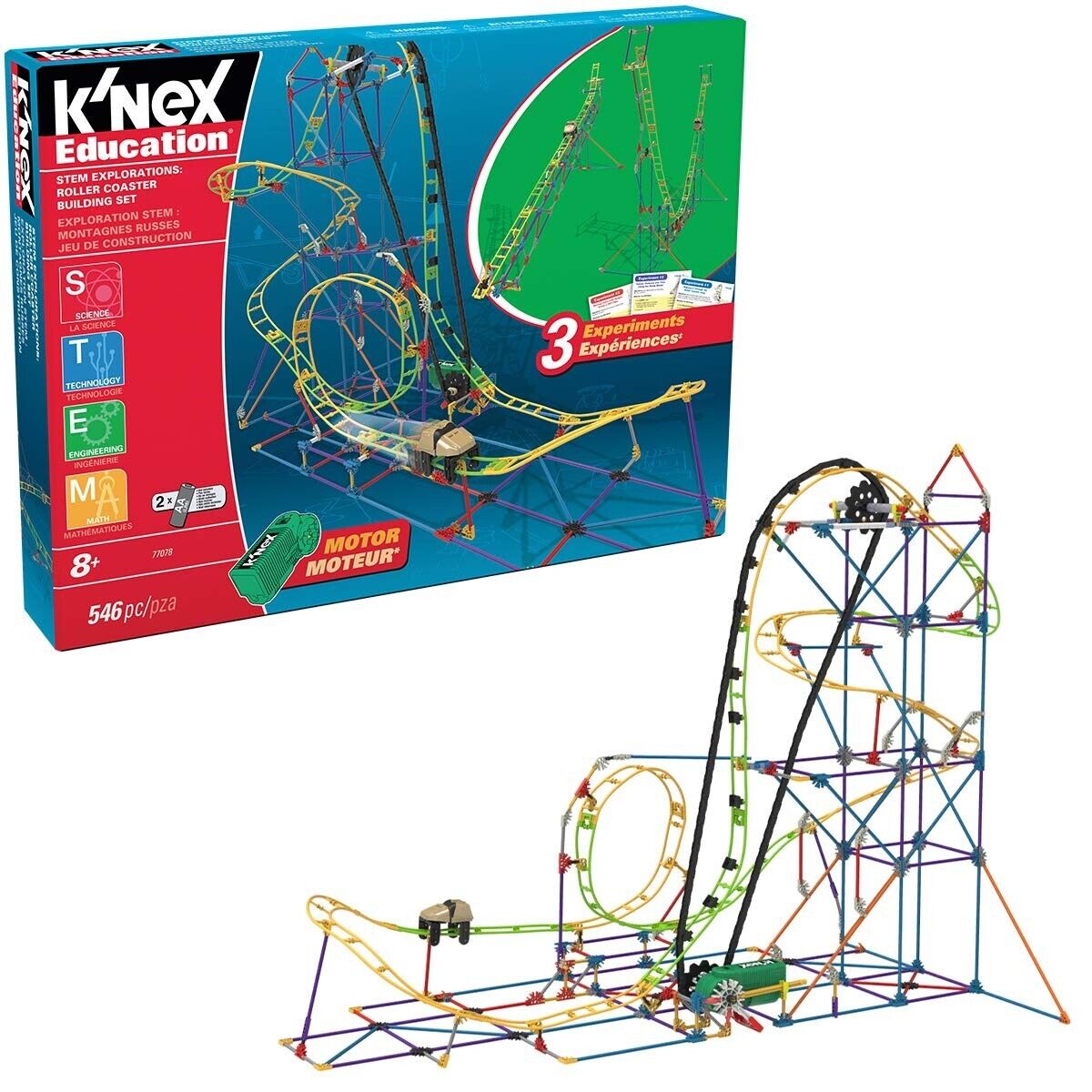 K’NEX STEM Explorations Roller Coaster Building Set 77078