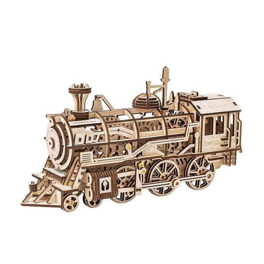 ROKR Locomotive Mechanical Gears 3D Wooden Puzzle LK701
