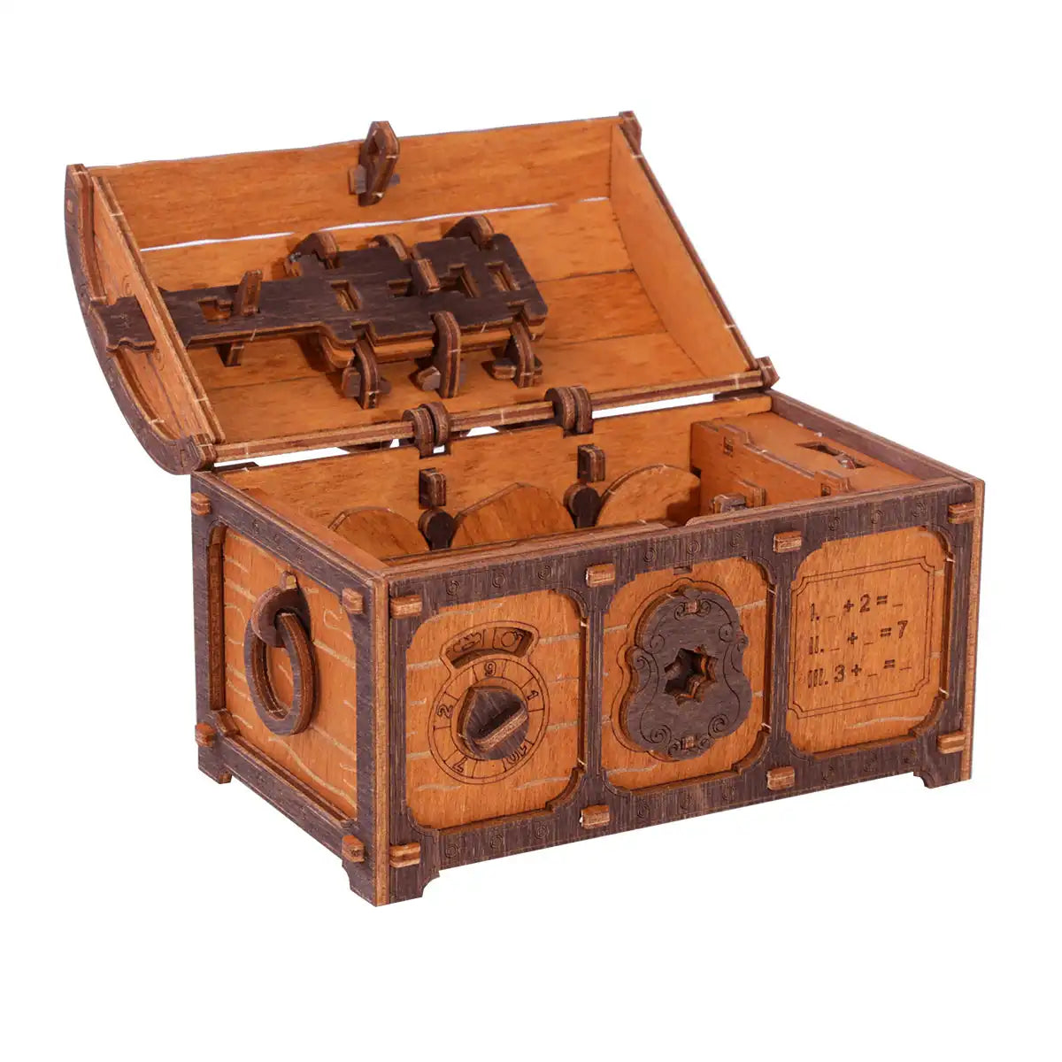 Wooden City Escape room Treasure Chest 3D Wooden Box Puzzle – WR355