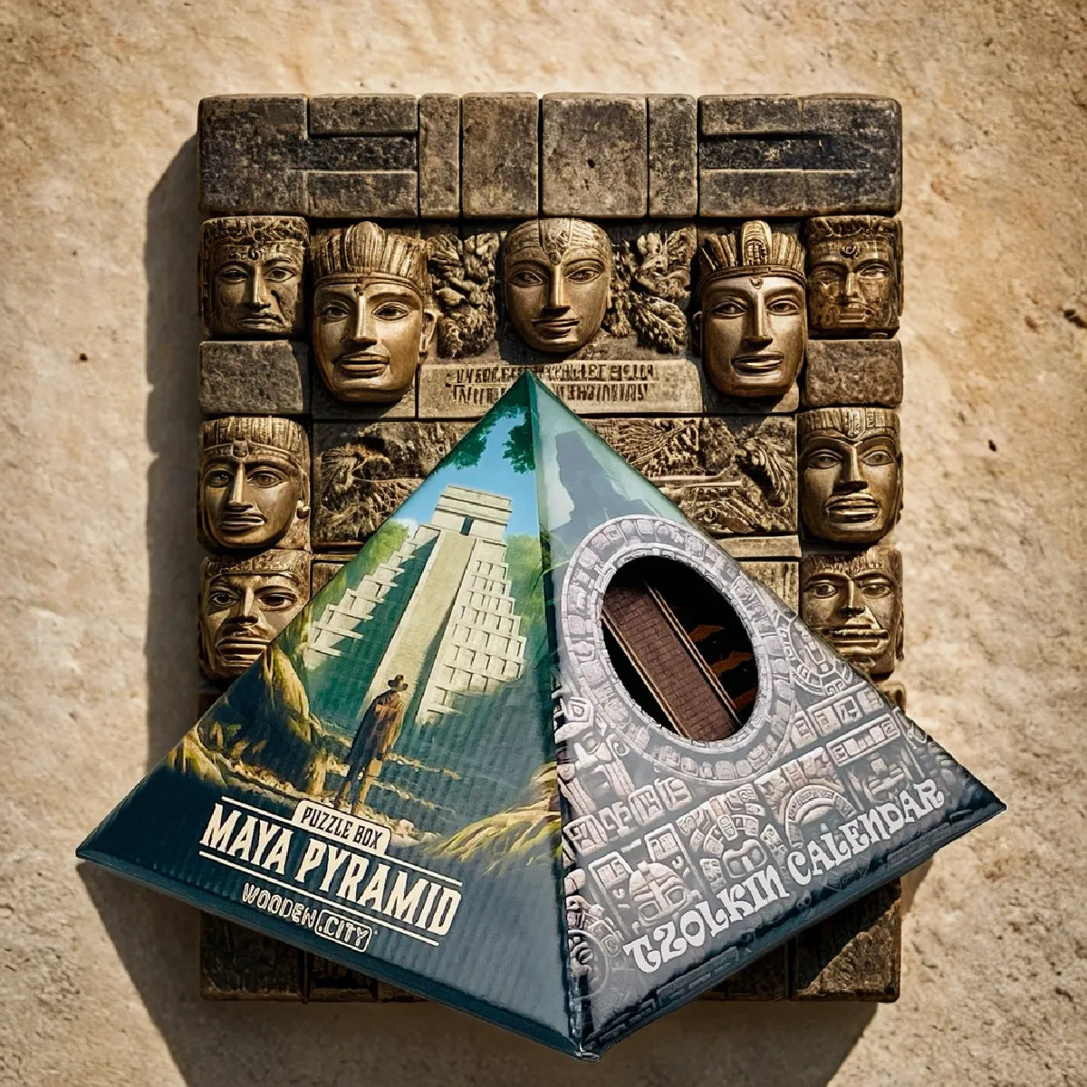 Wooden City Maya Pyramid 3D Wooden Puzzle – Escape room – WR357