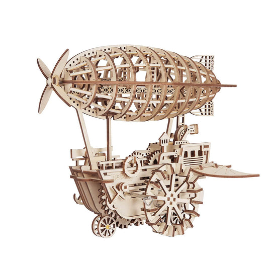 ROKR Air Vehicle Mechanical Airship 3D Wooden Puzzle LK702