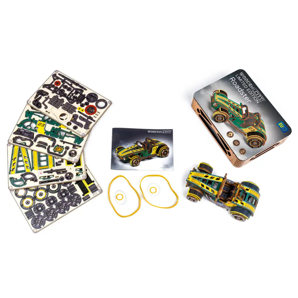 Wooden City Roadster Limited Edition 3D Wooden Car Puzzle – LE004