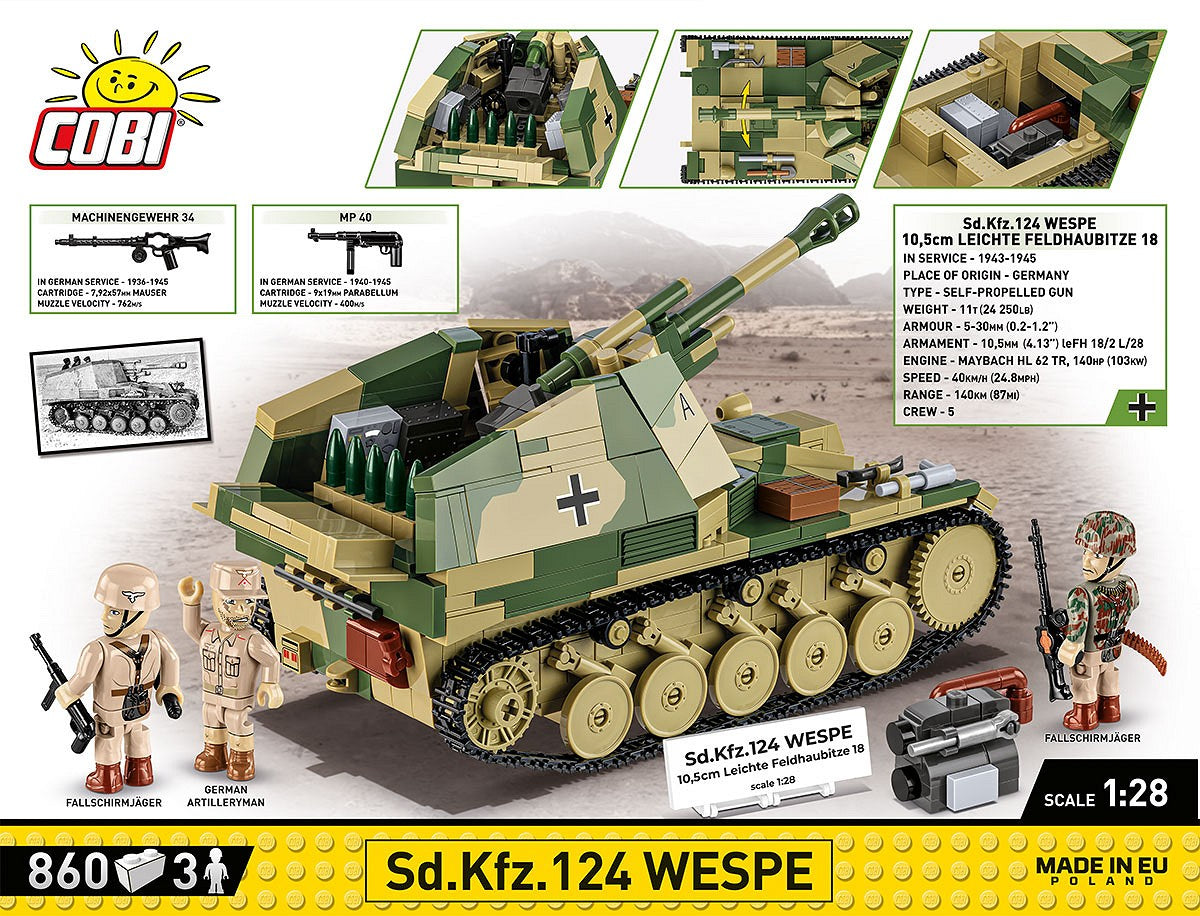 COBI-2598 Sd.Kfz.124 Wespe - Executive Edition