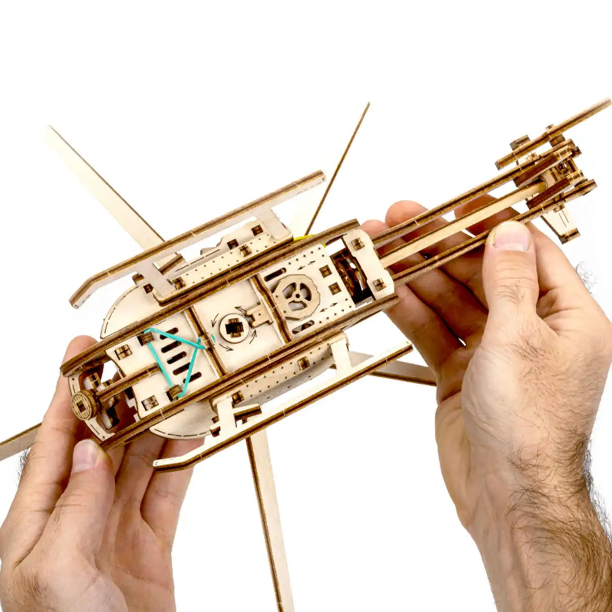 Wooden City Helicopter 3D Wooden Helicopter Puzzle – WR344