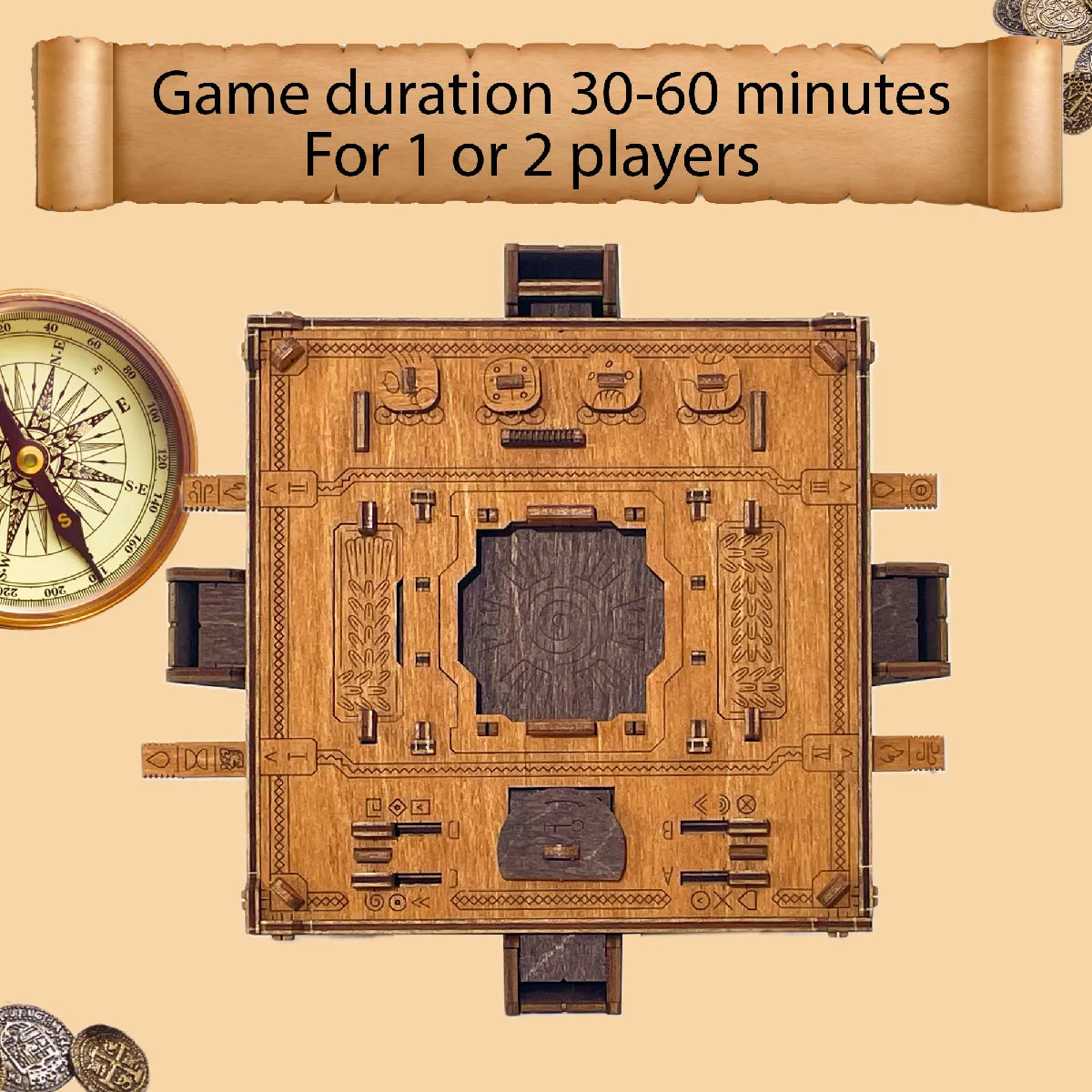 Wooden City Maya Pyramid 3D Wooden Puzzle – Escape room – WR357