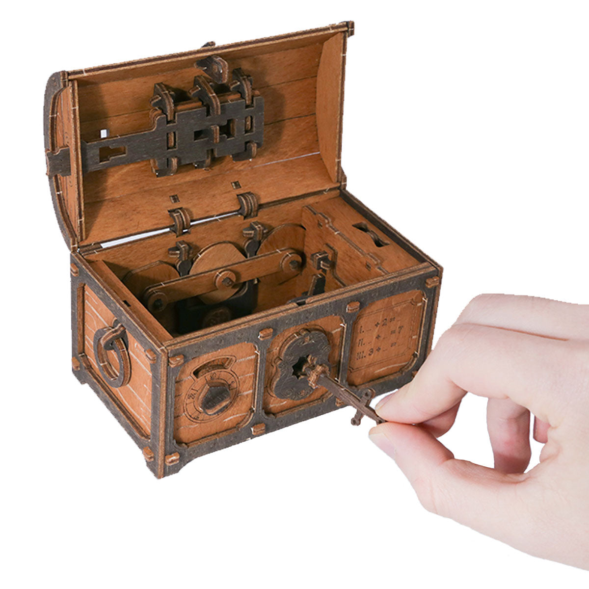 Wooden City Escape room Treasure Chest 3D Wooden Box Puzzle – WR355