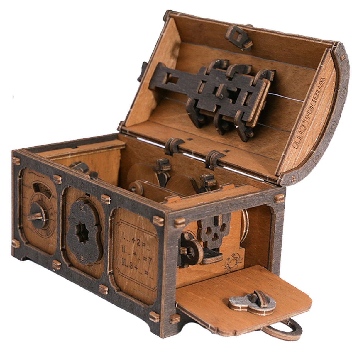 Wooden City Escape room Treasure Chest 3D Wooden Box Puzzle – WR355