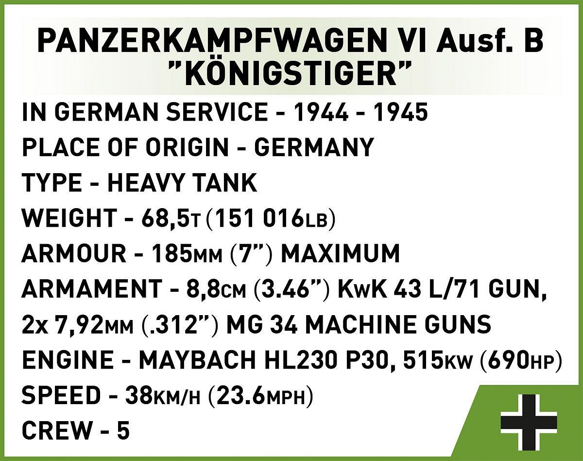 COBI-3113 Panzer VI Ausf. B Königstiger