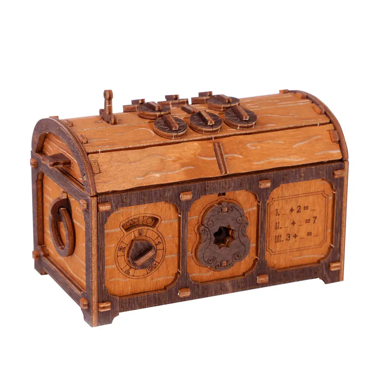 Wooden City Escape room Treasure Chest 3D Wooden Box Puzzle – WR355