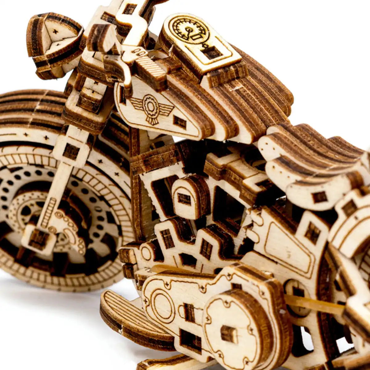 Wooden City Cruiser V-Twin 3D Wooden Motorbike Puzzle – WR342