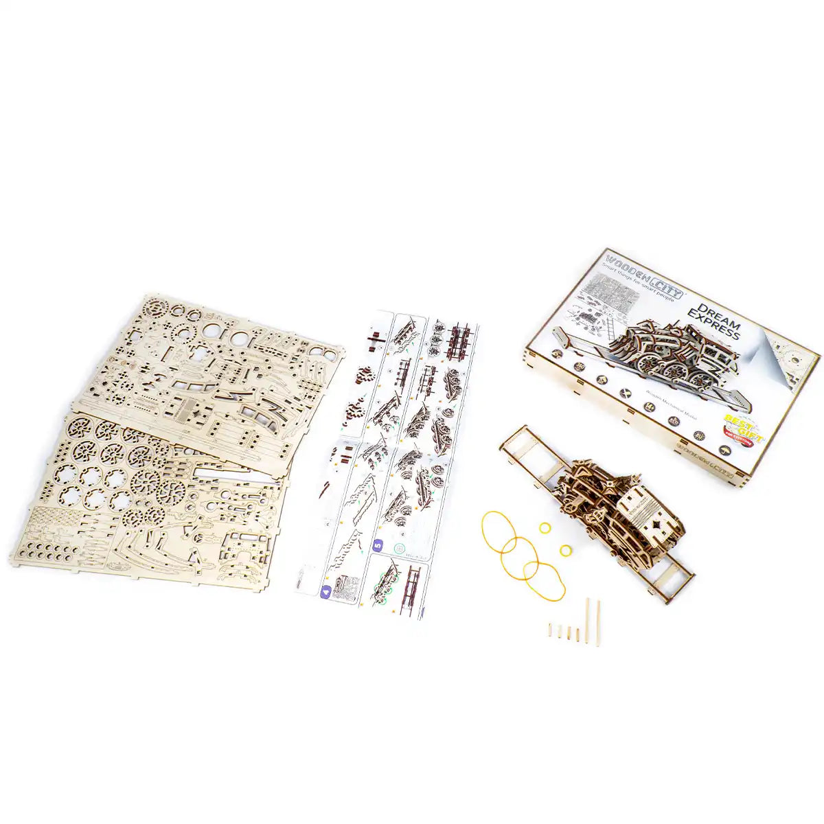Wooden City Dream Express 3D Wooden Train Puzzle – WR338