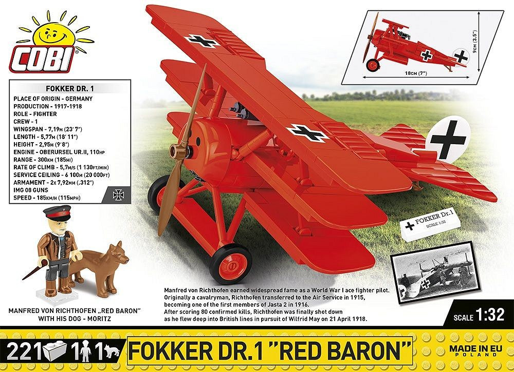 COBI-2996 Fokker Dr.1 Red Baron