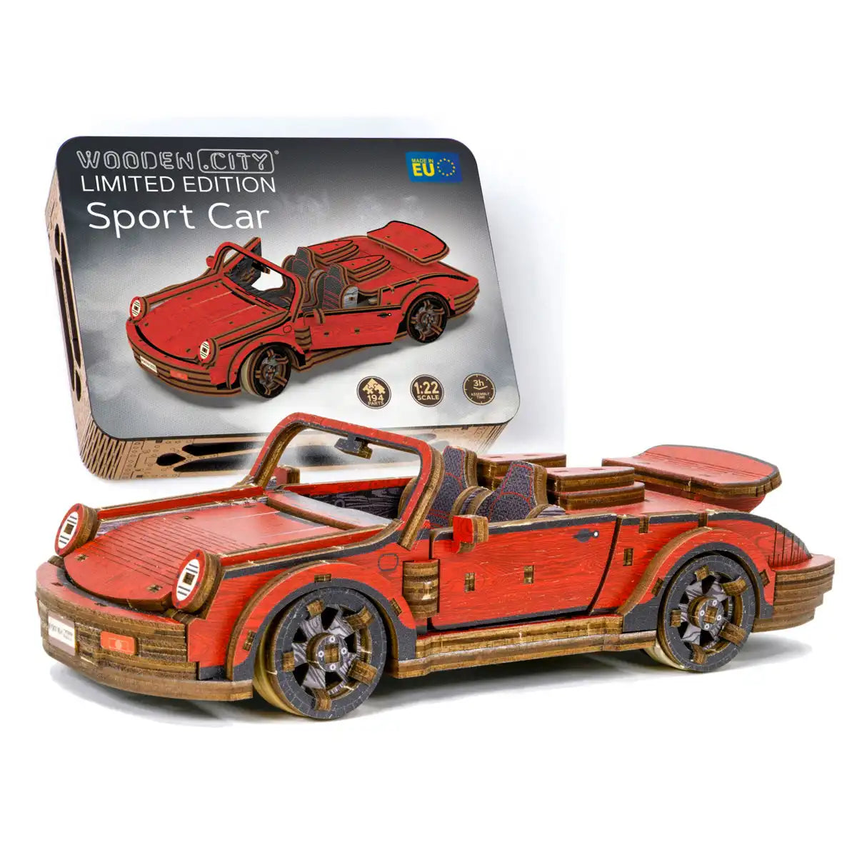 Wooden City Sport Car Limited Edition 3D Wooden Car Puzzle – LE005